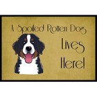 Carolines Treasures BB1485JMAT Bernese Mountain Dog Spoiled Dog Lives Here In...