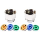 2 Pieces Shower Pressure Reducer Flow Restrictor Valve Water Regulator