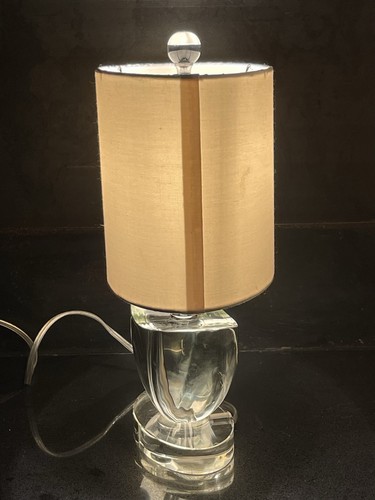 Vintage Sexy Oblong MCM Contemporary Crystal Lamp Heavy - Picture 8 of 24