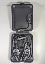 Logitech Premium Notebook Neckband Headset Earphones Silver/Black w/ Case