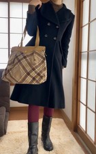 Vivienne Westwood Vintage 90s Tartan Orb Logo Tote Bag from Japan