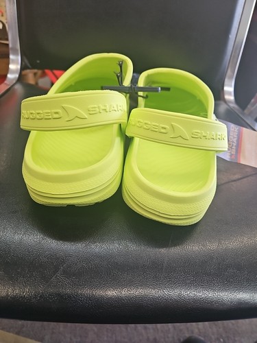 NWT Lime Rugged Shark Clog Shoes Sandals Men's Size 10 Bright Color Yellow Green - Bild 5 von 10