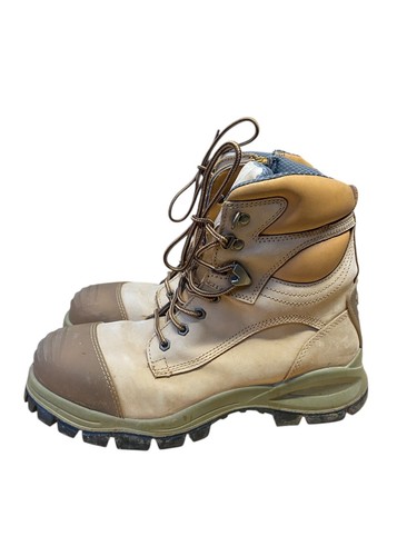 Botas de Trabajo Blundstone Puntera de Acero Puntera de Seguridad Cremallera Lateral Beige AU 11 US 12 EUR 46 - Imagen 3 de 9