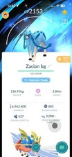 Shiny crowned Zacian Global Background Pokemon Trade