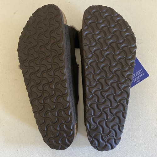 Birkenstock Arizona Shearling Lined Sandals Size 43 Men's 10 Suede Leather Mocha - Bild 8 von 8