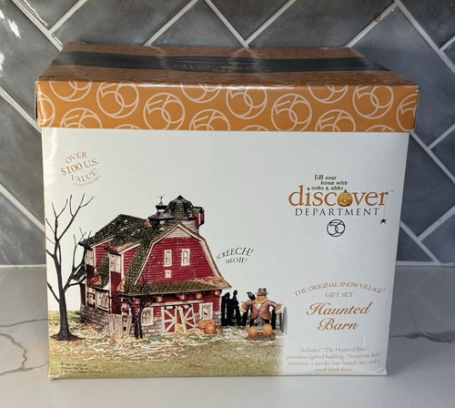 Dept 56 Halloween Village Haunted Barn 55060 Lights & Sounds No Accessories WORK