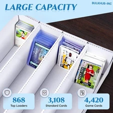 Trading Card Storage Box, 4-Row Monster Card Organizer Box - 4 Pack - USA Seller