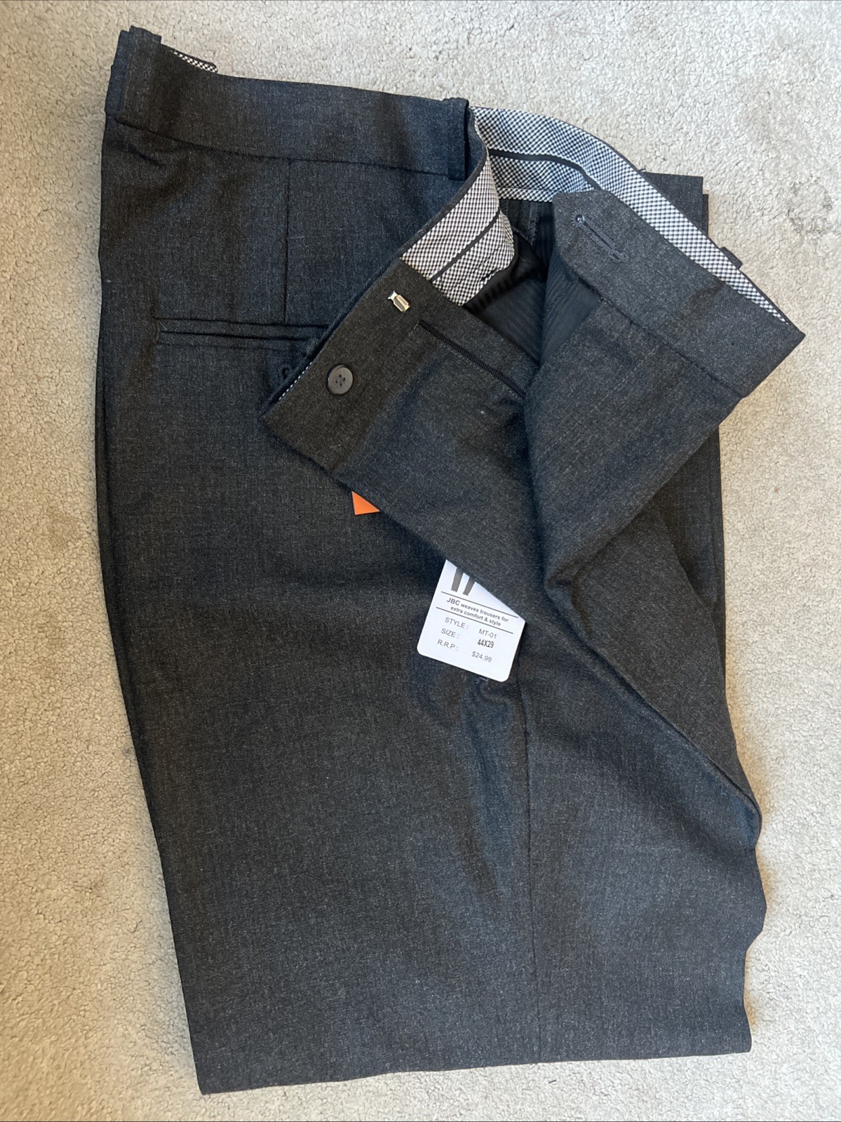 JBC Weaves Quality Ever-pressed Trousers For Extra Comfort & Style MT-01 44X29 image 4