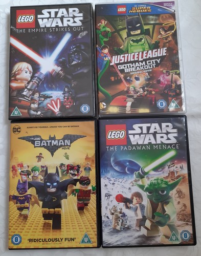 Lego Movie DVD Bundle x 4 - Batman, Justice League, Star Wars Empire Strikes Out - Picture 17 of 17