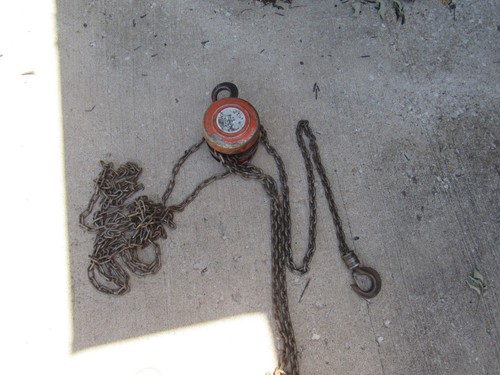 1 Ton 2000lb Heavy Duty Manual Chain Hoist Pully • 10ft Drop