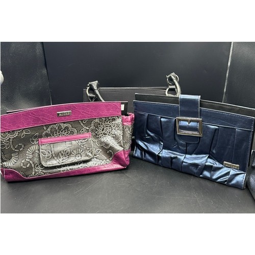 Miche Classic Black Base Bag with Rolled Handles and 2 Magnetic Shell Covers