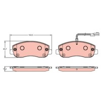 Bremsbelagsatz Scheibenbremse TRW GDB1910 Cotec FüR Vauxhall Nissan Opel Renault