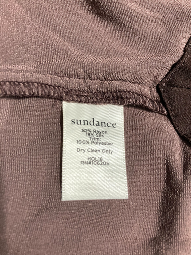 Sundance Velvet Forever Top Silk blend short sleeve Minimalist Whimsigoth Purple - Picture 5 of 7