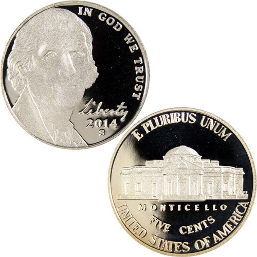 2014 S Jefferson Nickel Choice Proof 5c Coin - Picture 3 of 4