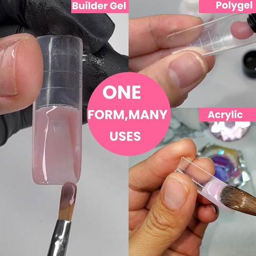 Polygel Nail Forms Kit for Toes , Toenail Dual Forms Reusable for Polygel wit... - Picture 2 of 9