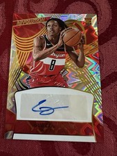 2024-25 Panini Revolution Bub Carrington Impact Rookie RC Auto /100 Wizards
