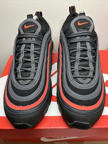 Nike Air Max 97 OG UK8 Negro Antracita Picante Rojo Fantástico Estado - Imagen 5 de 13