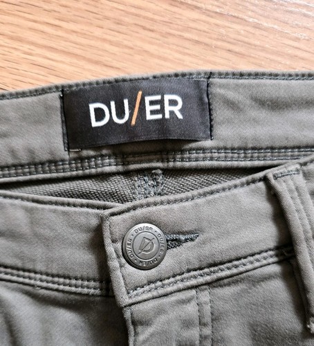 DU/ER DUER N2X Slim Fit No Sweat Pants Mens 36x32 Gray Performance Stretch - Picture 2 of 8