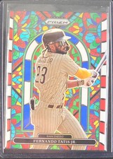 2022 Panini Prizm - Fernando Tatis JR. Red White Blue Stained Glass Prizm