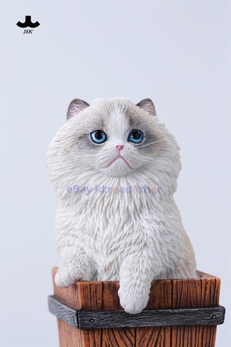 JXK 1/6 Timber Box Cat Figurine Model Animal Figure Collection Decor Kid's Toys - Picture 20 of 27