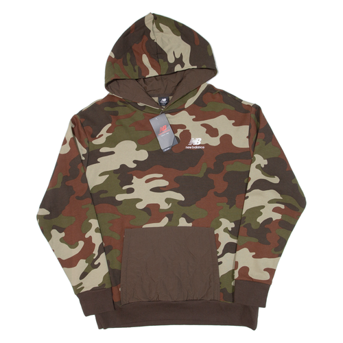 New Balance Relaxed Fit. Camouflage Hoodie Herren Grün L