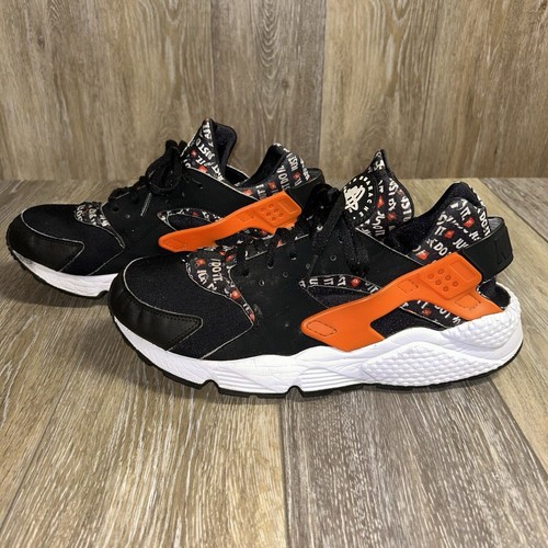 Nike ‘Air Huarache’ Just Do It Mens US Size 11.5 Black Orange Shoes AT5017-001 - Imagen 5 de 11