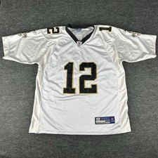 Vintage New Orleans Saints Jersey Mens White XL Marques Colston Stitched 52 00s