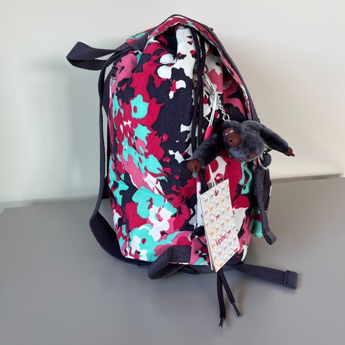 Kipling Colorful Camouflage Backpack NWT - Picture 3 of 8