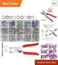 200 Sets Eco-Friendly Metal Snaps - Versatile Kit for Sewing Projects