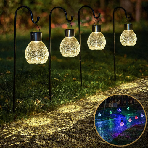 4 Pack Solar Garden Waterproof Lights Outdoor Landscape Pathway Yard Lanterns - Picture 6 of 12