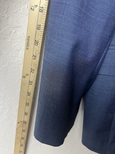 Ben Sherman Plectrum Sports Coat Suit Jacket Blazer Mens Size 44 Blue - Picture 6 of 13