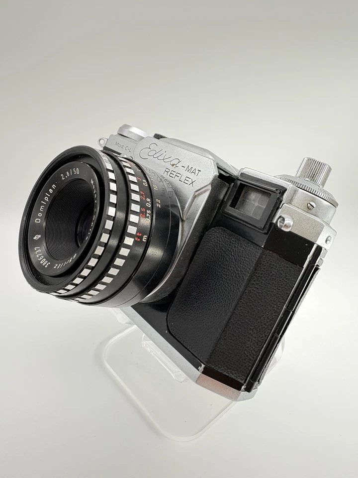 Edixa-Mat Reflex Mod. C-L + Domiplan 50mm f/2.8 Lens + Original Case - Bild 2 von 4