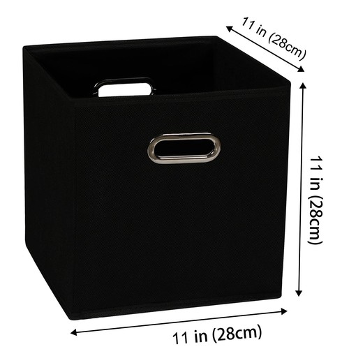 Yunkeeeper storage bins Cubes, Fabric Cube Organizer with Handle, Foldable Cu... - Bild 2 von 7