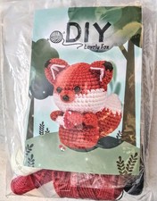 Fox DIY Crochet Kit for Beginners - Amigurumi Red FOX With Instructions New
