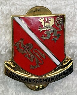 Original: 291st Engineer Bn. DI / DUI / crest CB 71826B (unpierced)