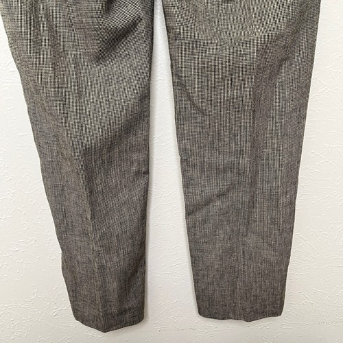 Pantalones Polo Ralph Lauren para hombre 34x36 (34x33) marrón tweed mezcla de lino - Imagen 16 de 17