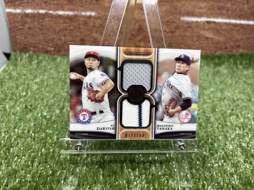 2018 TOPPS TRIBUTE YU DARVISH MASAHIRO TANAKA /150 #DR-ST DUAL JERSEY YANKS-TEX - Picture 1 of 5