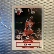 1990-91 Fleer - Michael Jordan #26 No Black Line Under Biographical Information