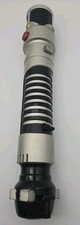 Vintage 2006 Star Wars Spring Loaded Lightsaber Blue - Obi-Wan - Lights Sounds