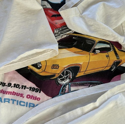 1991 Mopar Nationals Columbus OH T-Shirt XL Vintage Muscle Car Participant Tee - Bild 5 von 8