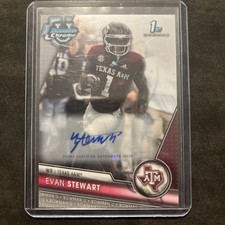 2023 Bowman University Chrome Evan Stewart #144 Autograph Auto 1st Prospect