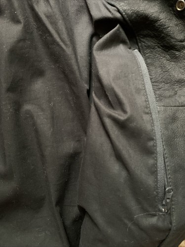 Nominee Size S Suede & Leather Bomber Style Jacket Black - Picture 6 of 6
