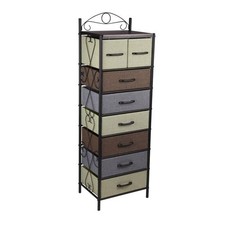 Tall Dresser 8 Drawers Fabric Storage Bin Organizer Tower For Bedroom Narrow NEW