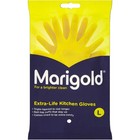 Marigold Kitchen Gloves Large Yellow Rubber Washing Up Gloves L 1 Pair