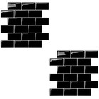  2 Pack Living Room Wall Stickers Brick Wallpaper Self Adhesive for