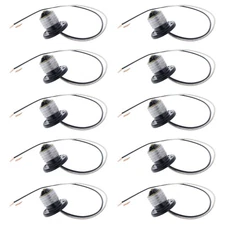 10 Leviton Phenolic Flanged Adapters Male E26 Medium Base 18ga Wire Leads 660W