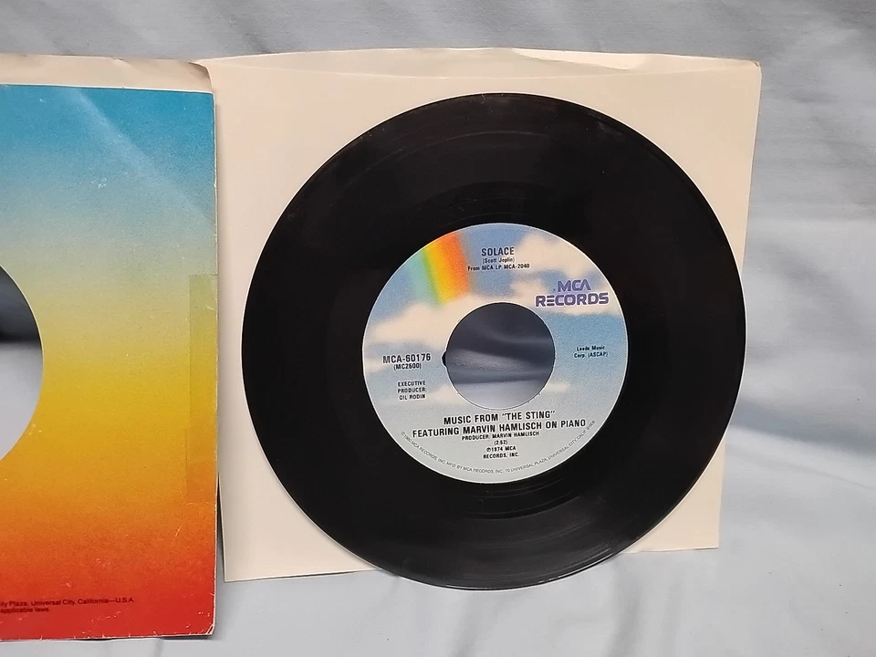 Marvin Hamlisch Music From "The Sting" 45 RPM MCA Records MCA-60176 1980 Foto 3 de 3