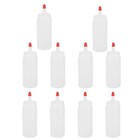 10pcs 120ml Plastic Squeeze Condiment Bottles with On Lids Dispensers for