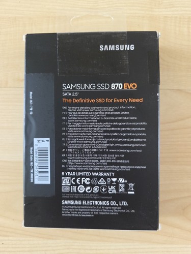 Samsung 870 EVO 1TB 2.5 Inch SATA III SSD Solid State Drive Brand New - Afbeelding 3 van 10