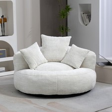 Komfort Lazy Sofa Durable Lounger Hohen R&uuml;cken Sitzsack Stuhl Couch mit drei Kis